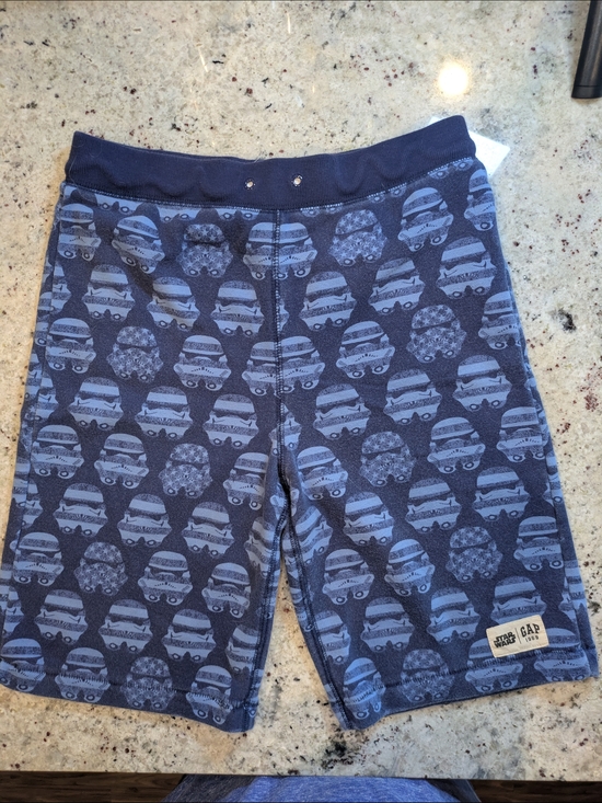 Star Wars Other - Gap Star Wars Stormtrooper Shorts Kids XXL 14 16 Blue Elastic Waist No Drawstrin